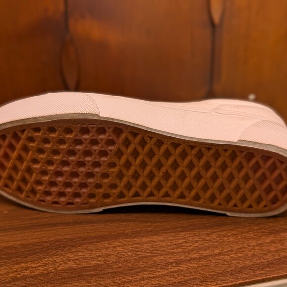 White Vans Barely Worn Size 3 Missy - Picture 6 of 6